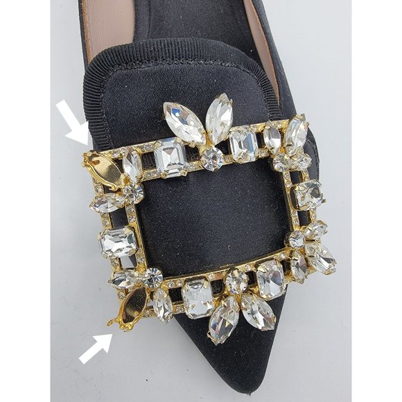 Roger Vivier Embellished-Buckle Slingback Pumps - Picture 8 of 10
